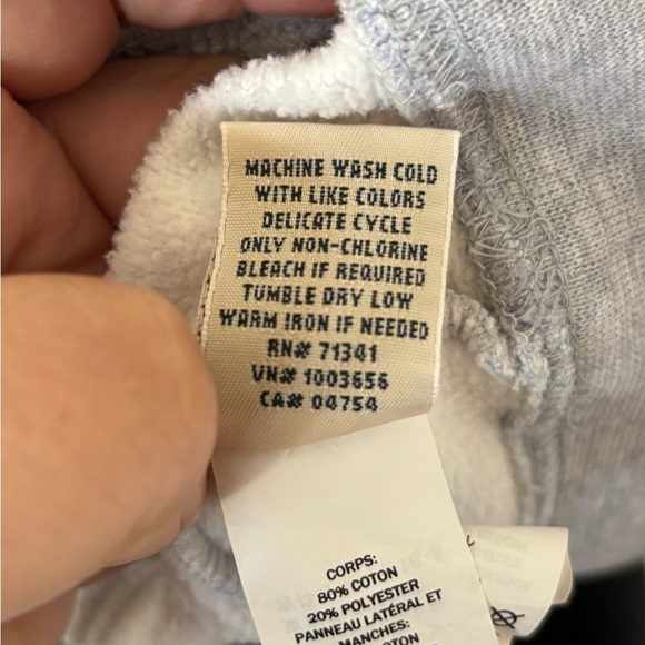 L.L. Bean M Light Gray Women's Quarter-Zip Sweatshirt comfort winter fall - Picture 10 of 10